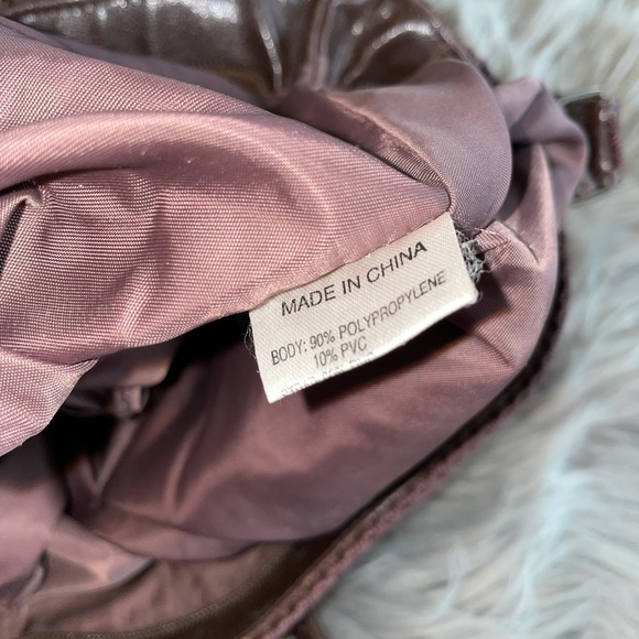 EUC Vintage The Sak Double Strap Crochet Brown Shoulder Bag Purse - Picture 7 of 9